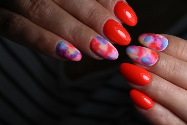 nail art efeito agurela